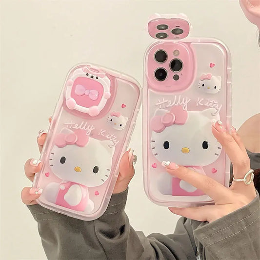 Hello Kitty IPhone case with Makeup mirror